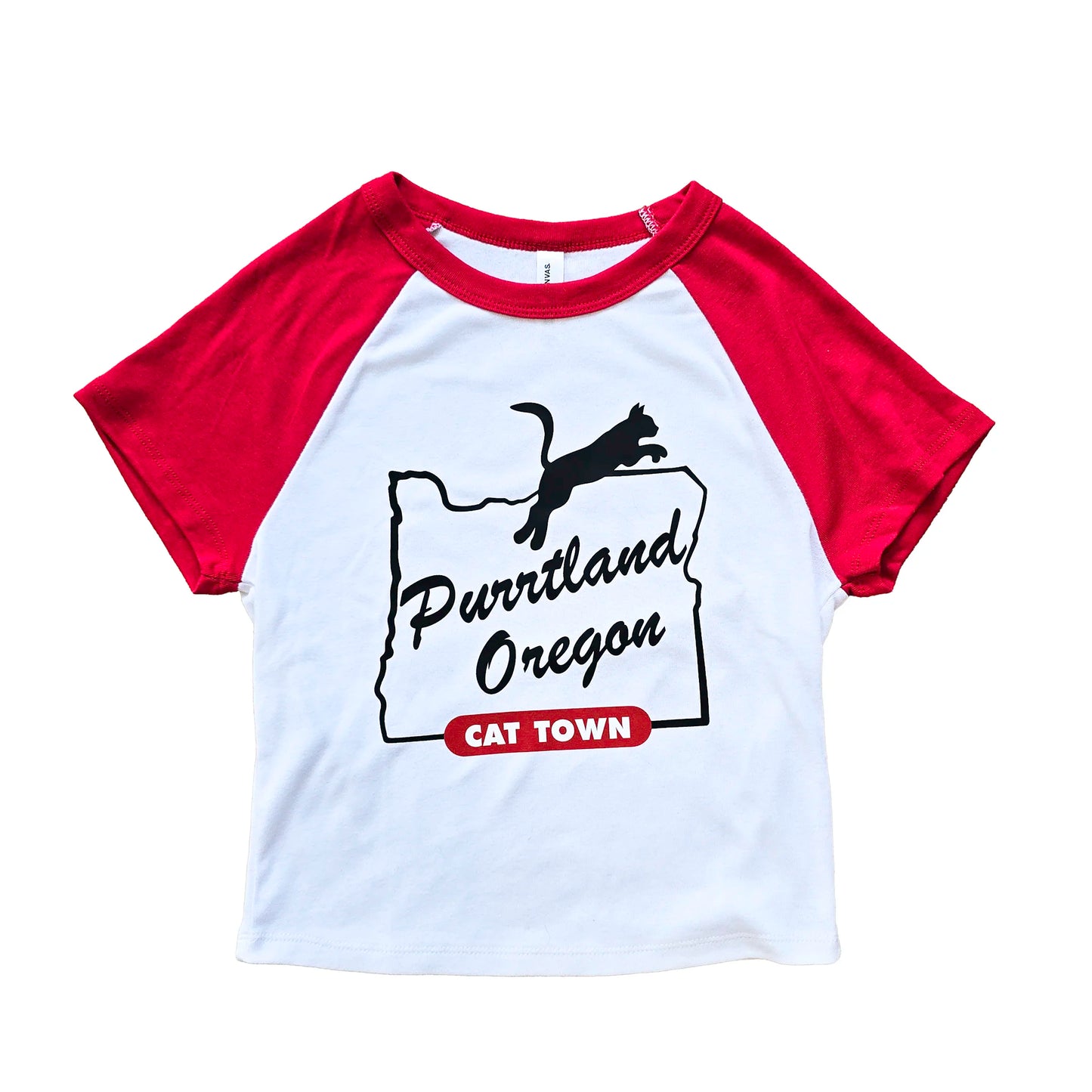 Pawrtland Cat Town - Crop Top T-Shirt