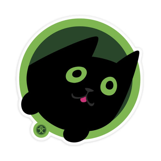 Peeking Black Cat - Waterproof Flexible Magnet