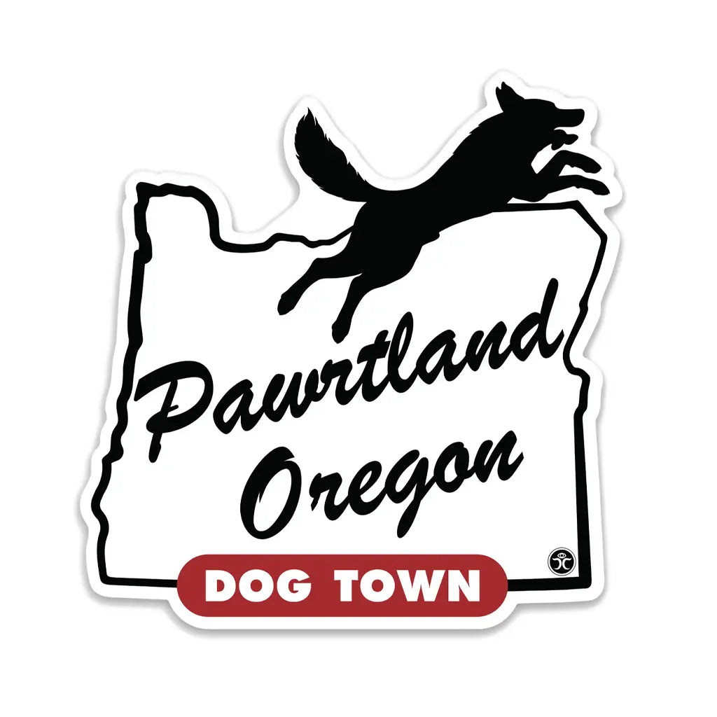 Pawrtland Cat Town - Die Cut Sticker
