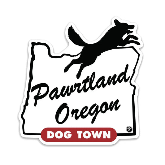 Pawrtland Cat Town - Die Cut Sticker