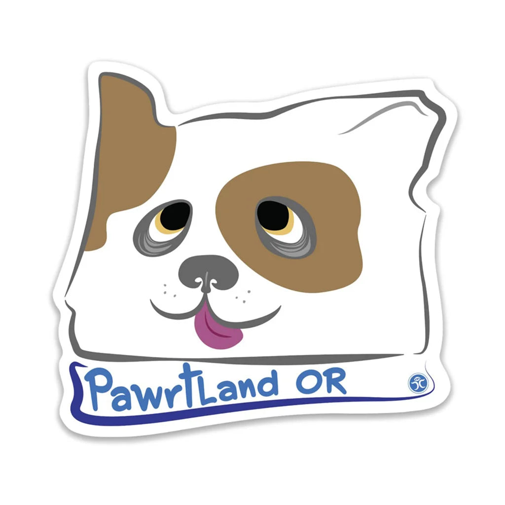 Pawrtland Doggie - Die Cut Sticker