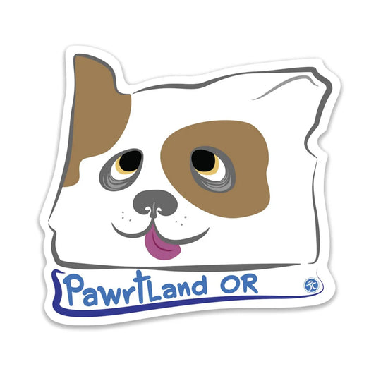 Pawrtland Doggie - Die Cut Sticker