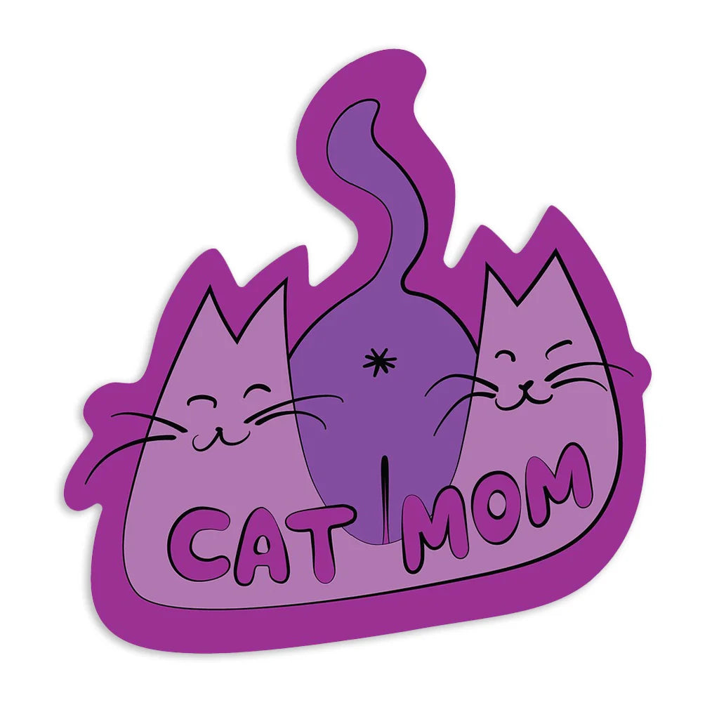 Cat MoM - Die Cut Sticker